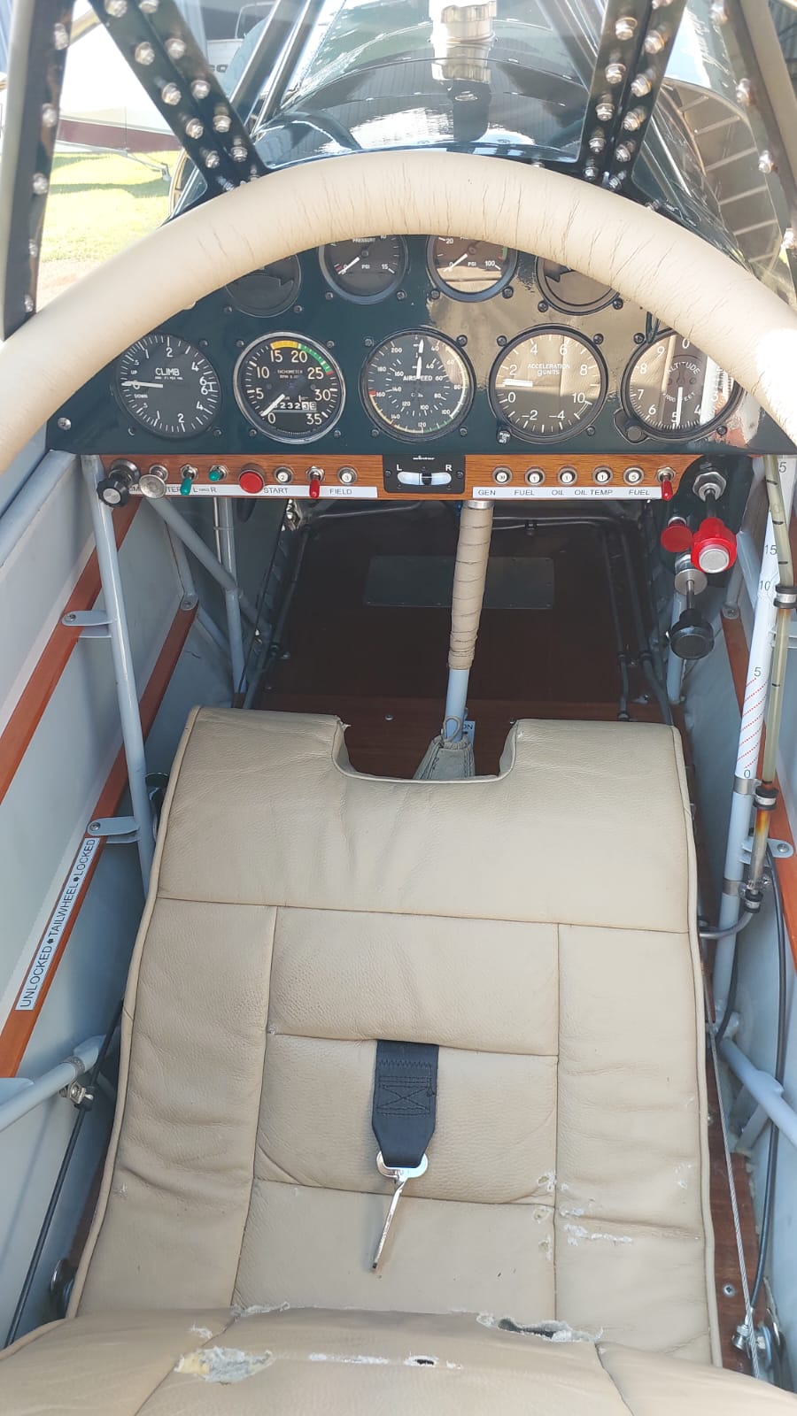 2004 Baby Great Lakes Biplane interior1
